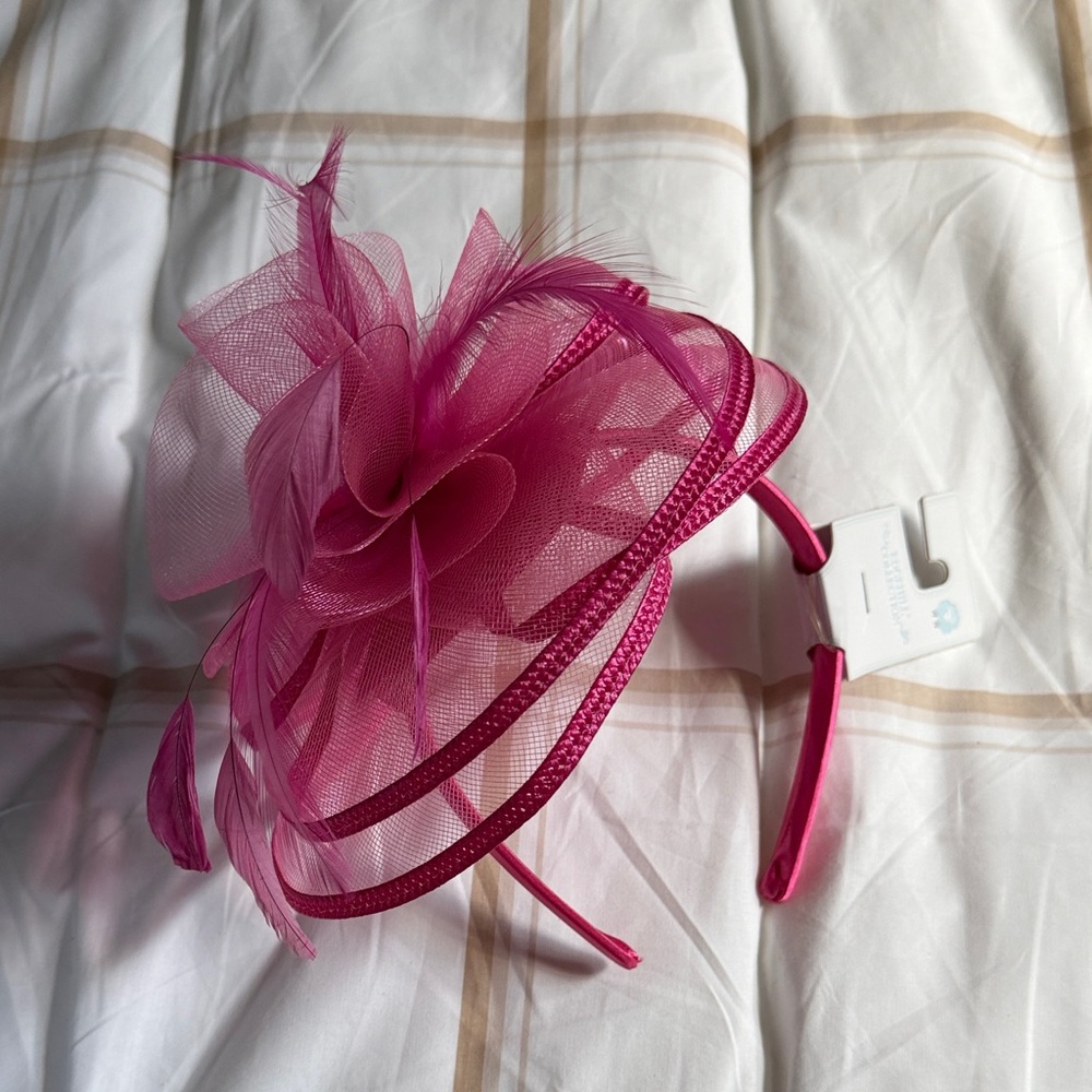 Edgehill Collection Elegant Pink Fascinator Headband